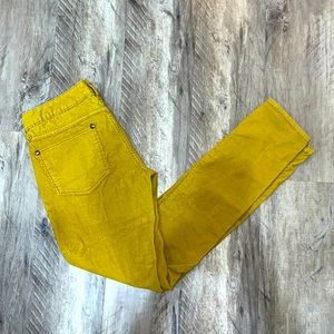 Womens Free People Mustard Corduroy Pants Size 29
